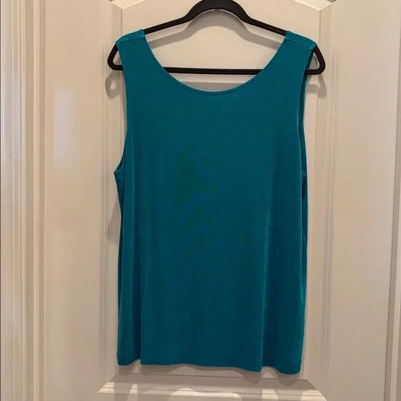 Chico's Size 3 Turquoise Travelers Set (pants & tank) - Picture 4 of 6